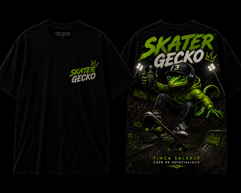 Camiseta Skater Gecko