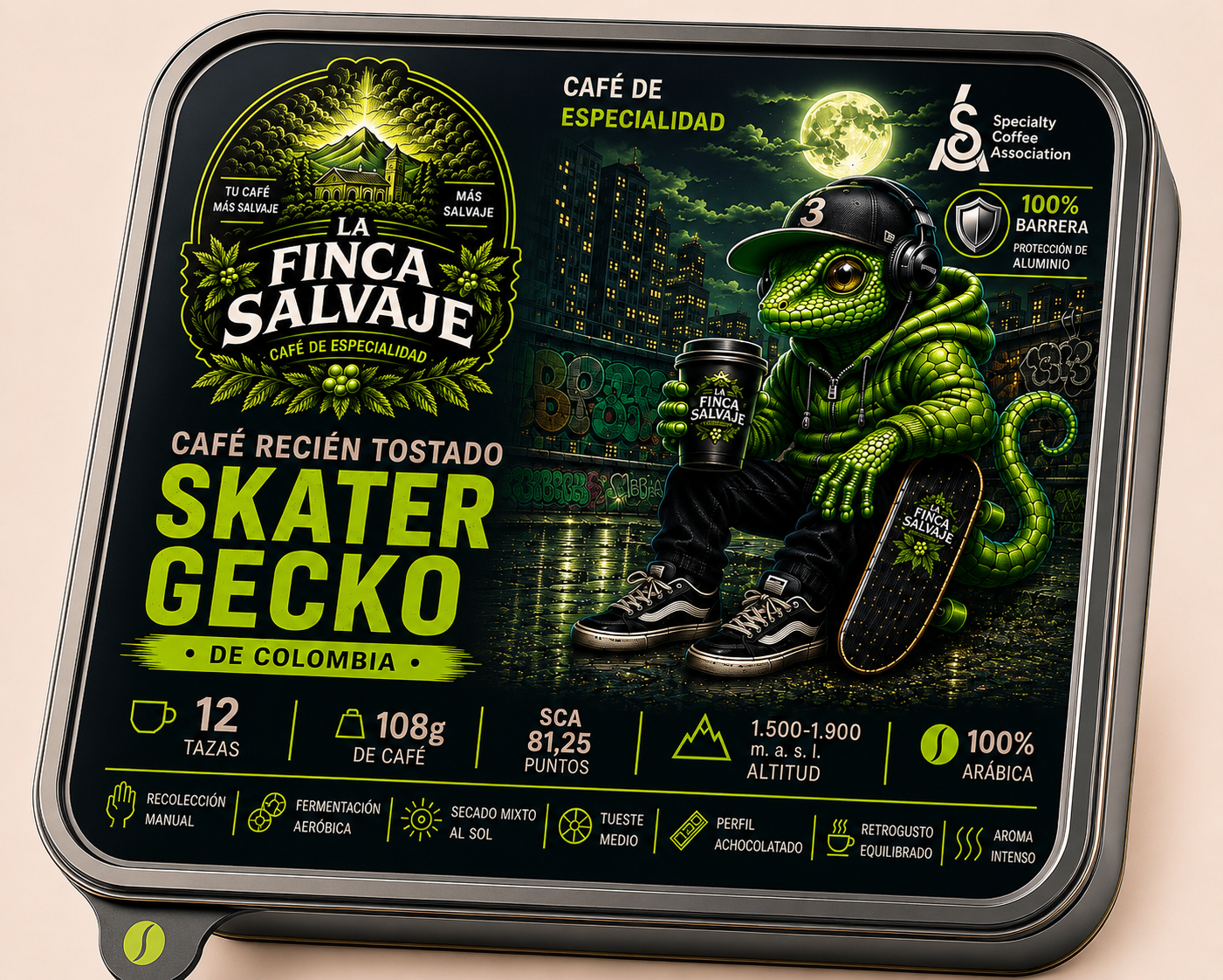 Skater Gecko de COLOMBIA