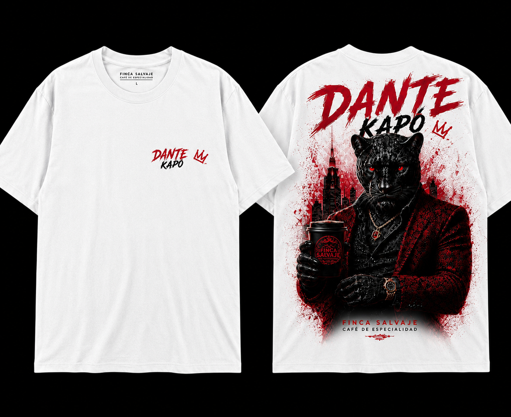 Camiseta Dante Kapó blanca — La Finca Salvaje
