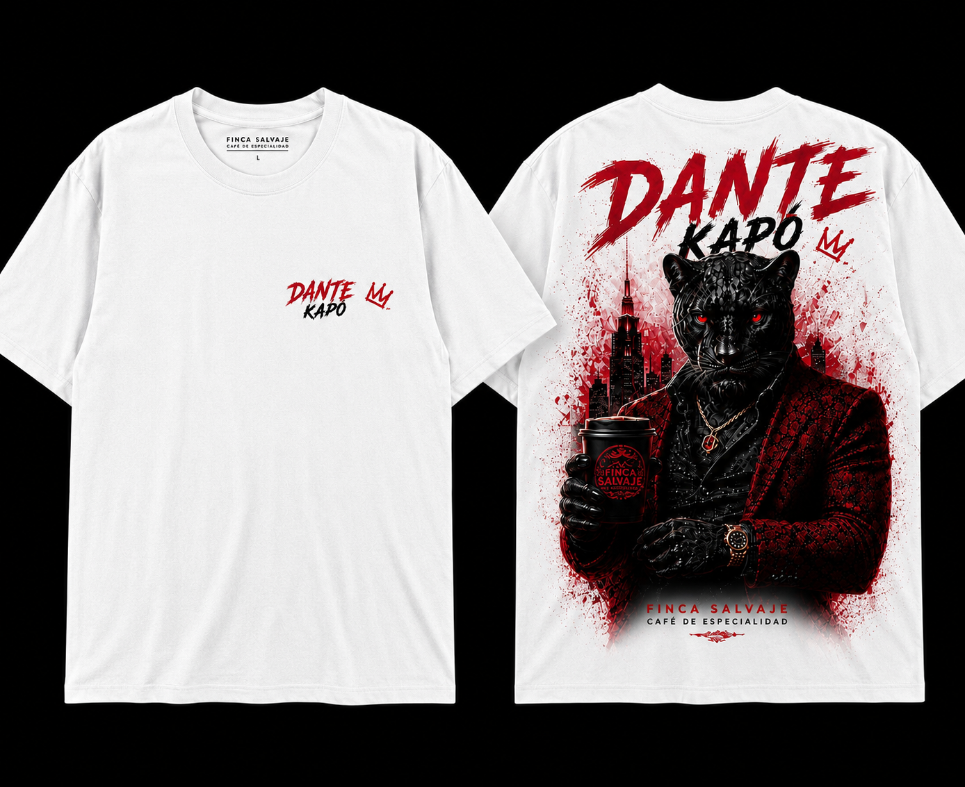 Camiseta Dante Kapó blanca — La Finca Salvaje